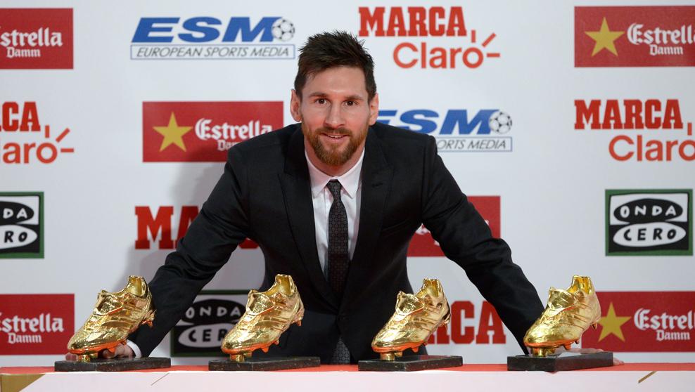 Messi recibe su Cuarta Bota de Oro
